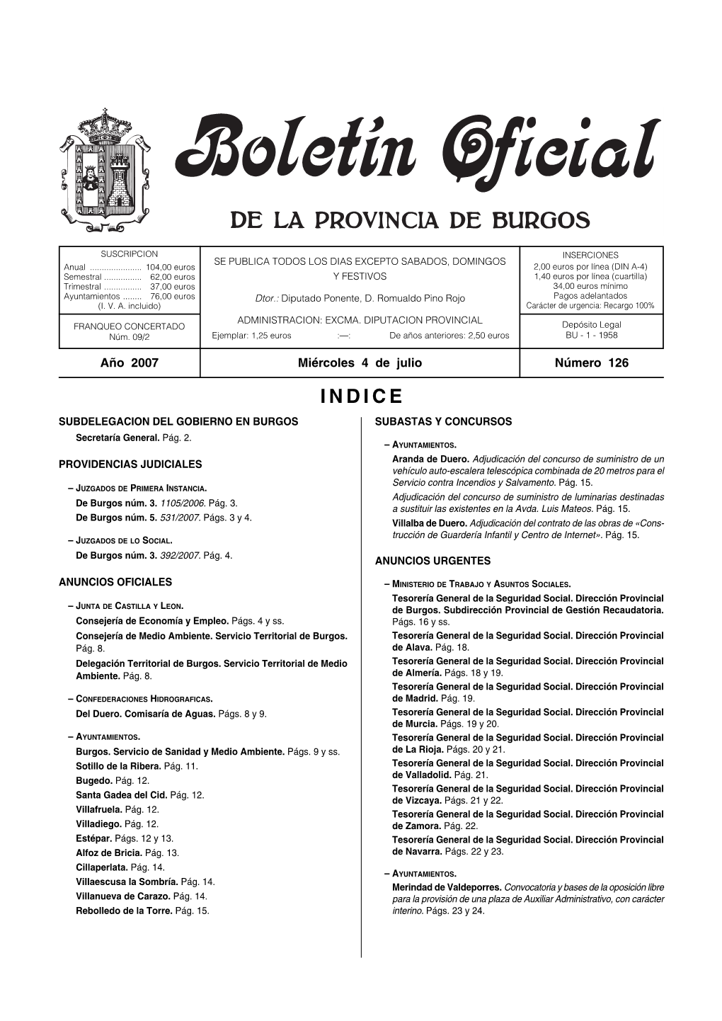 Boletín BOPBUR