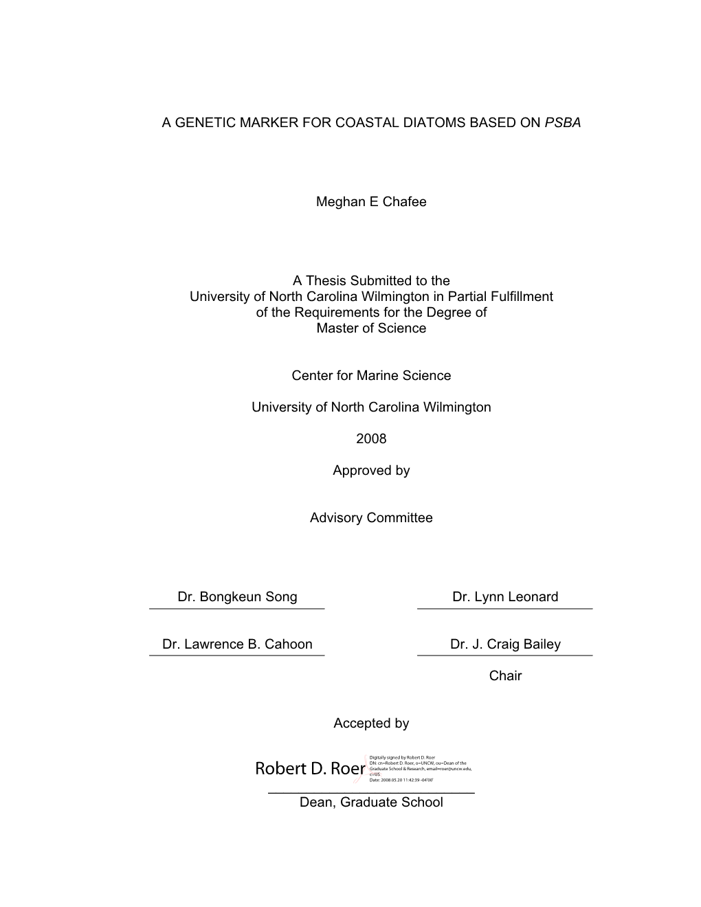 Genetic Marker for Coastal Diatoms Based on Psba