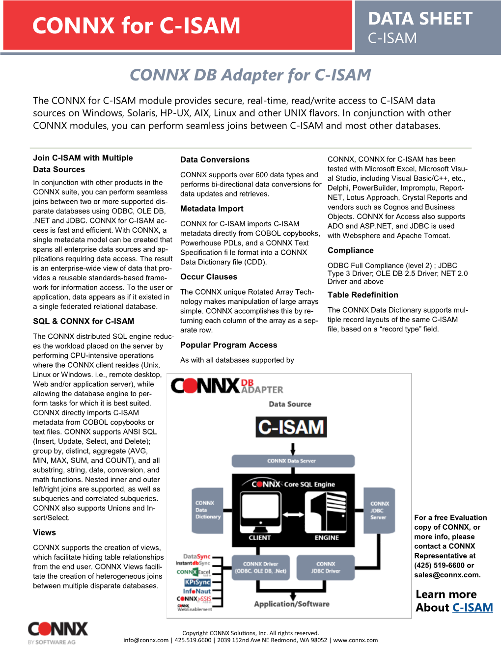 CONNX for C-ISAM