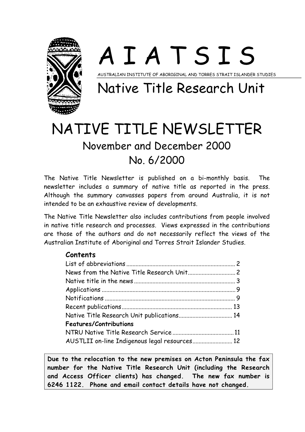 Native Title Research Unit