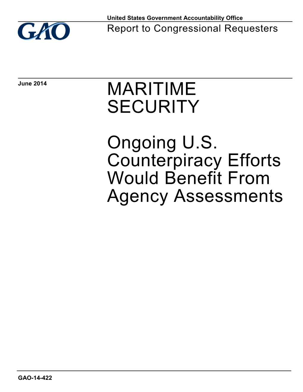 MARITIME SECURITY Ongoing U.S