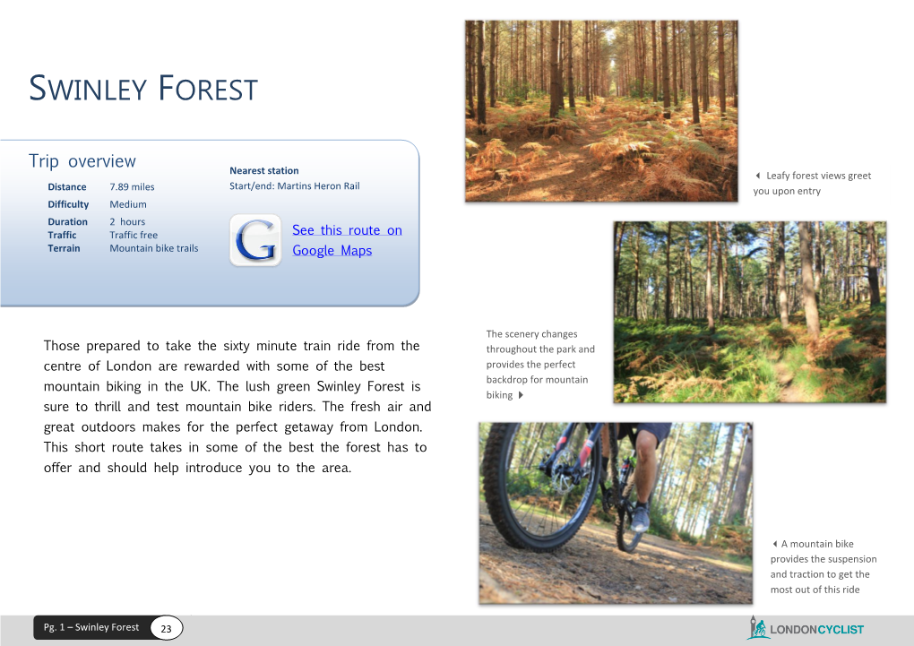 Swinley Forest Route