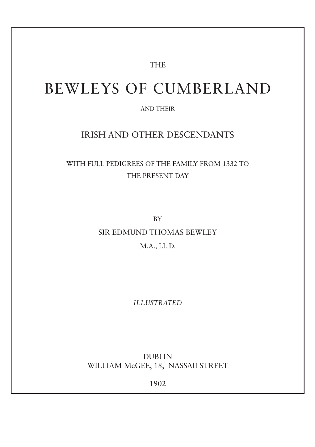 Bewleys of Cumberland