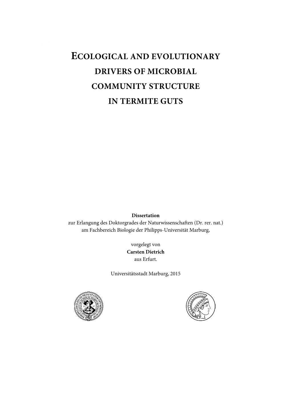 Functional Compartmentation of the Gut in Wood-Feeding Higher Termites (Nasutitermes Spp.)