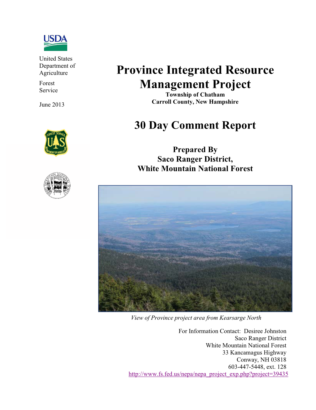 Province Integrated Resource Management Project
