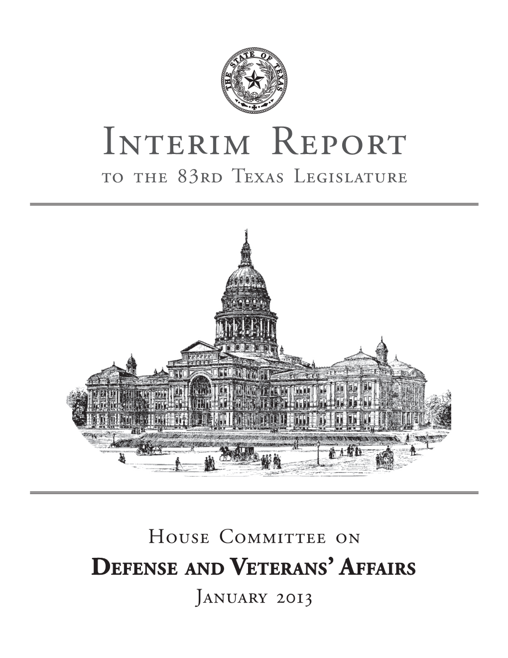 Interim Report to the 83Rd Texas Legislature