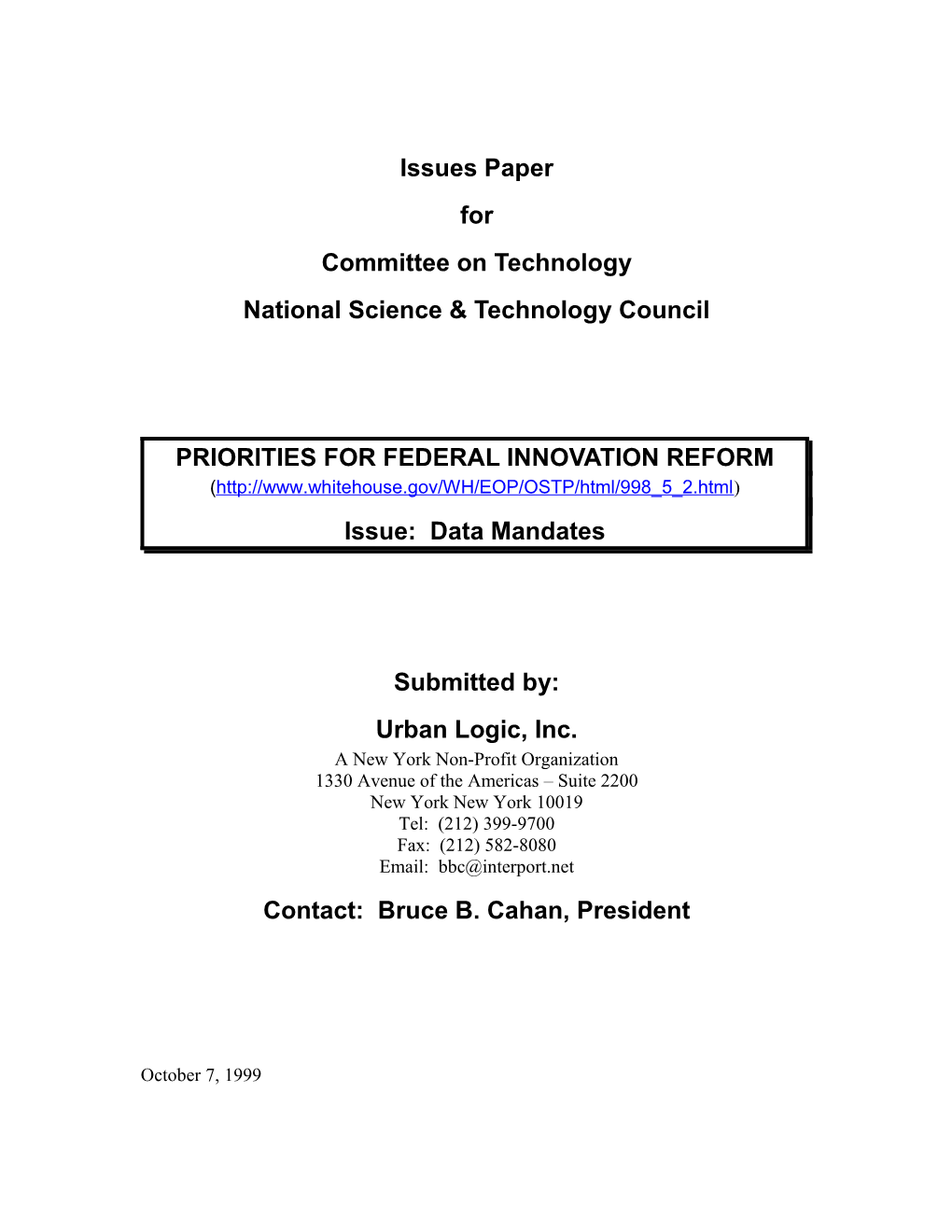 National Science & Technology Council