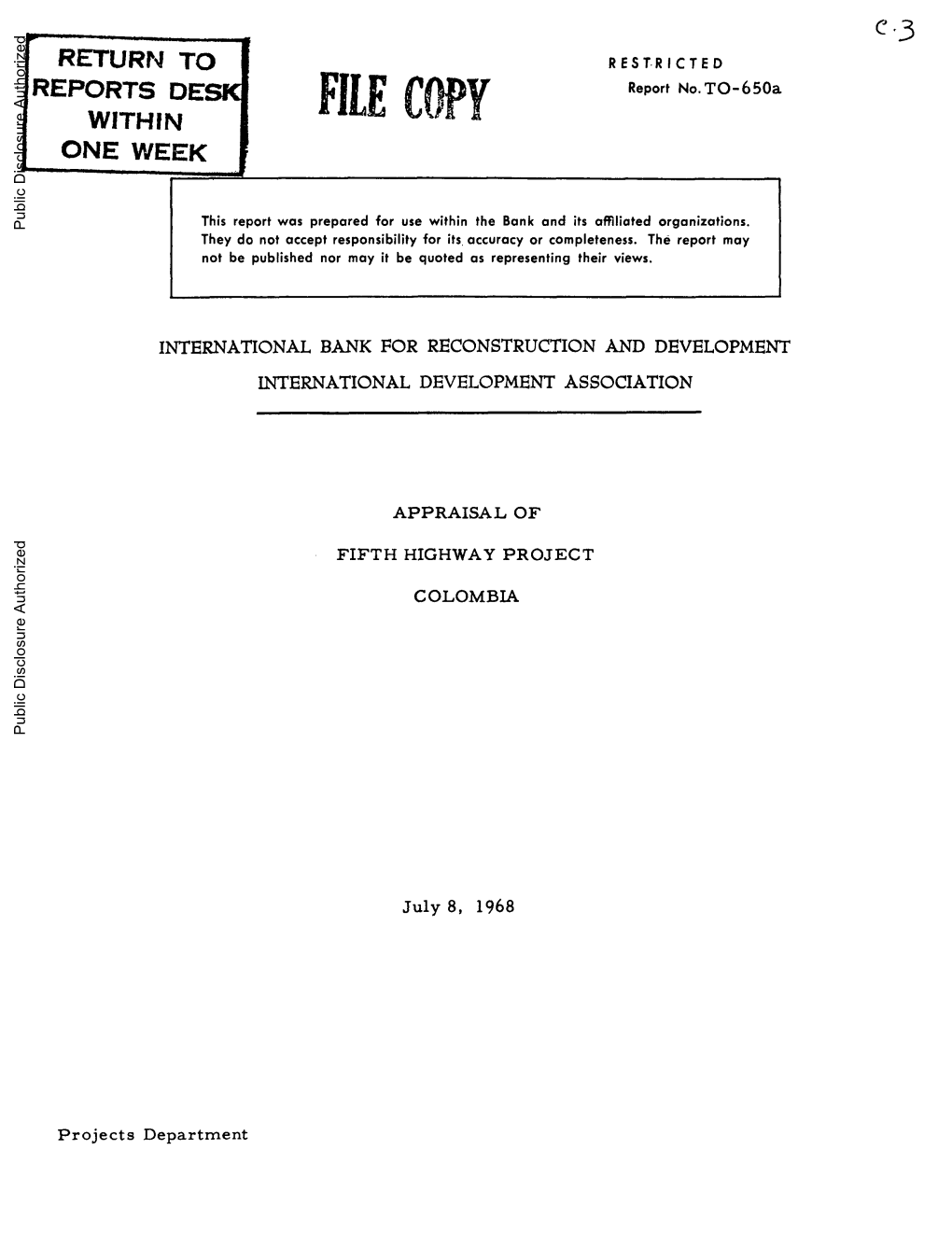 World Bank Document