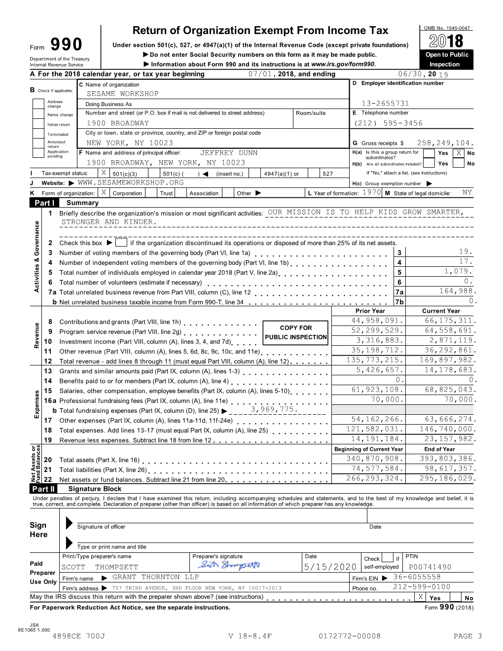 2019 990 Tax Form