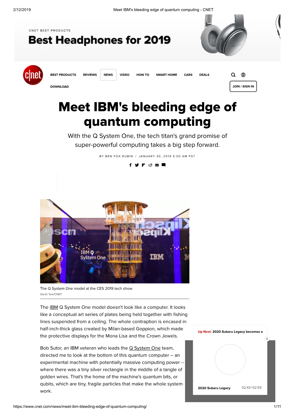 Meet IBM's Bleeding Edge of Quantum Computing - CNET