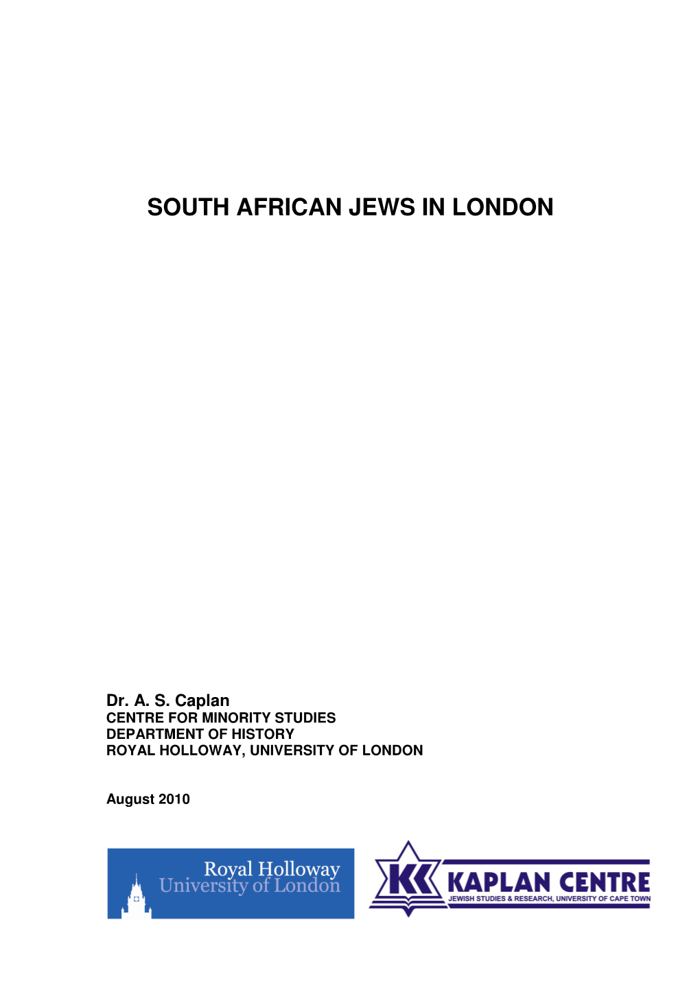 South African Jews in London