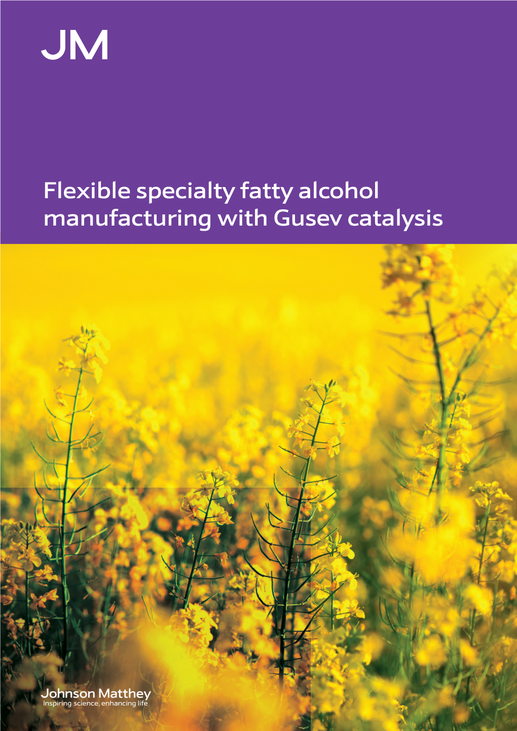 Flexible Specialty Fatty Alcohol Manufacturing with Gusev Catalysis