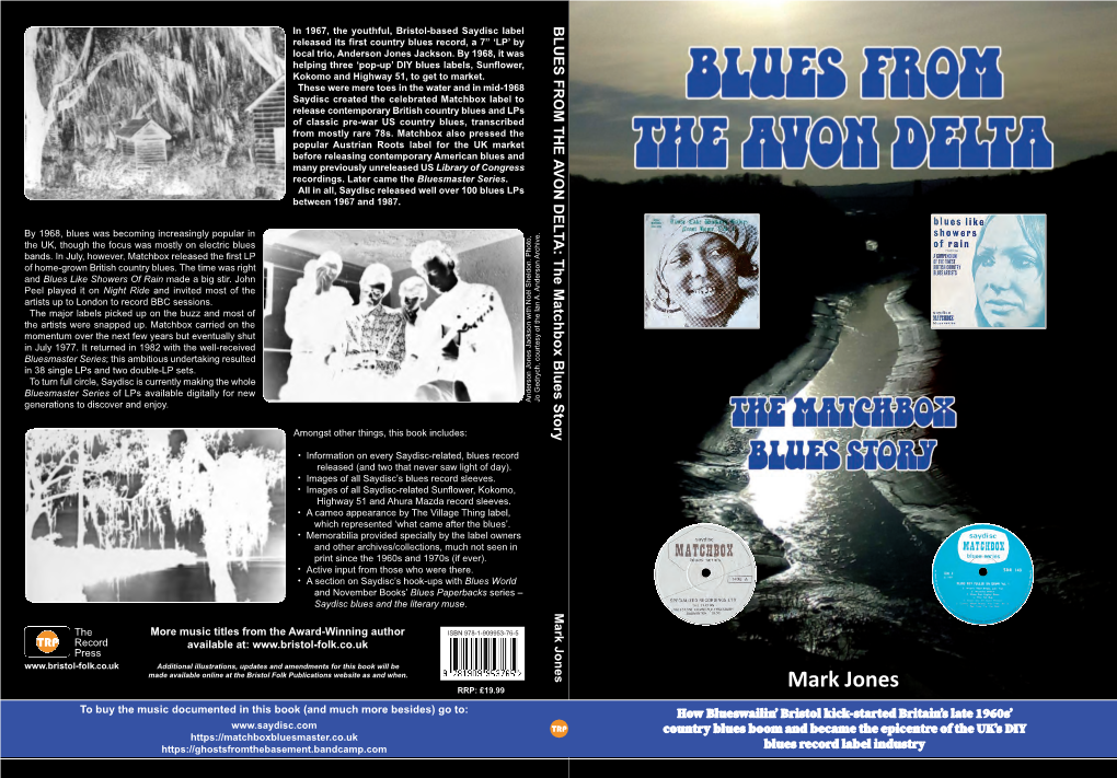 BLUES from the AVON DELTA: the Matchbox Blues Story Released Its First Country Blues Record, a 7” ‘LP’ by Local Trio, Anderson Jones Jackson