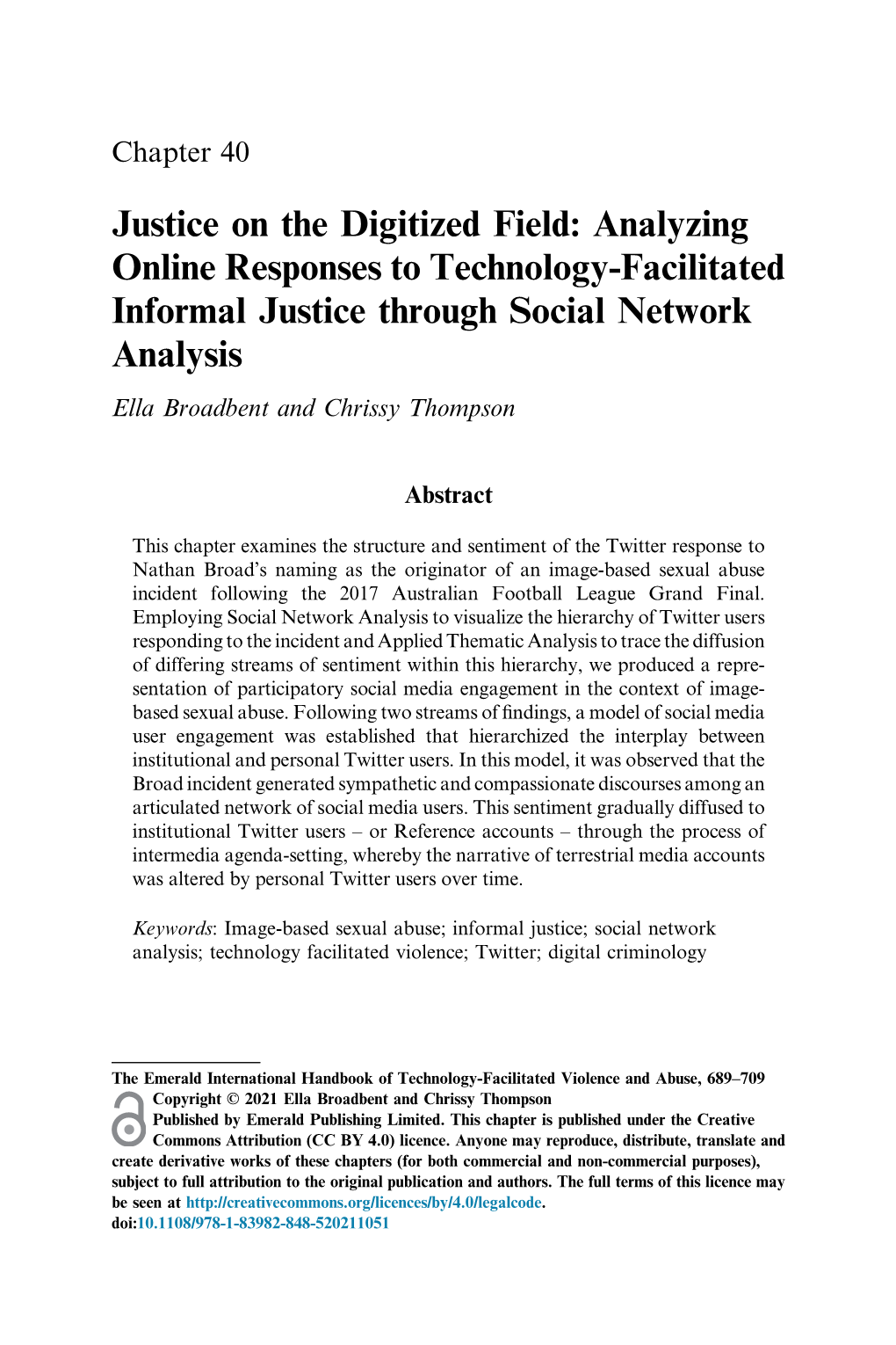 Justice on the Digitized Field: Analyzing Online Responses To