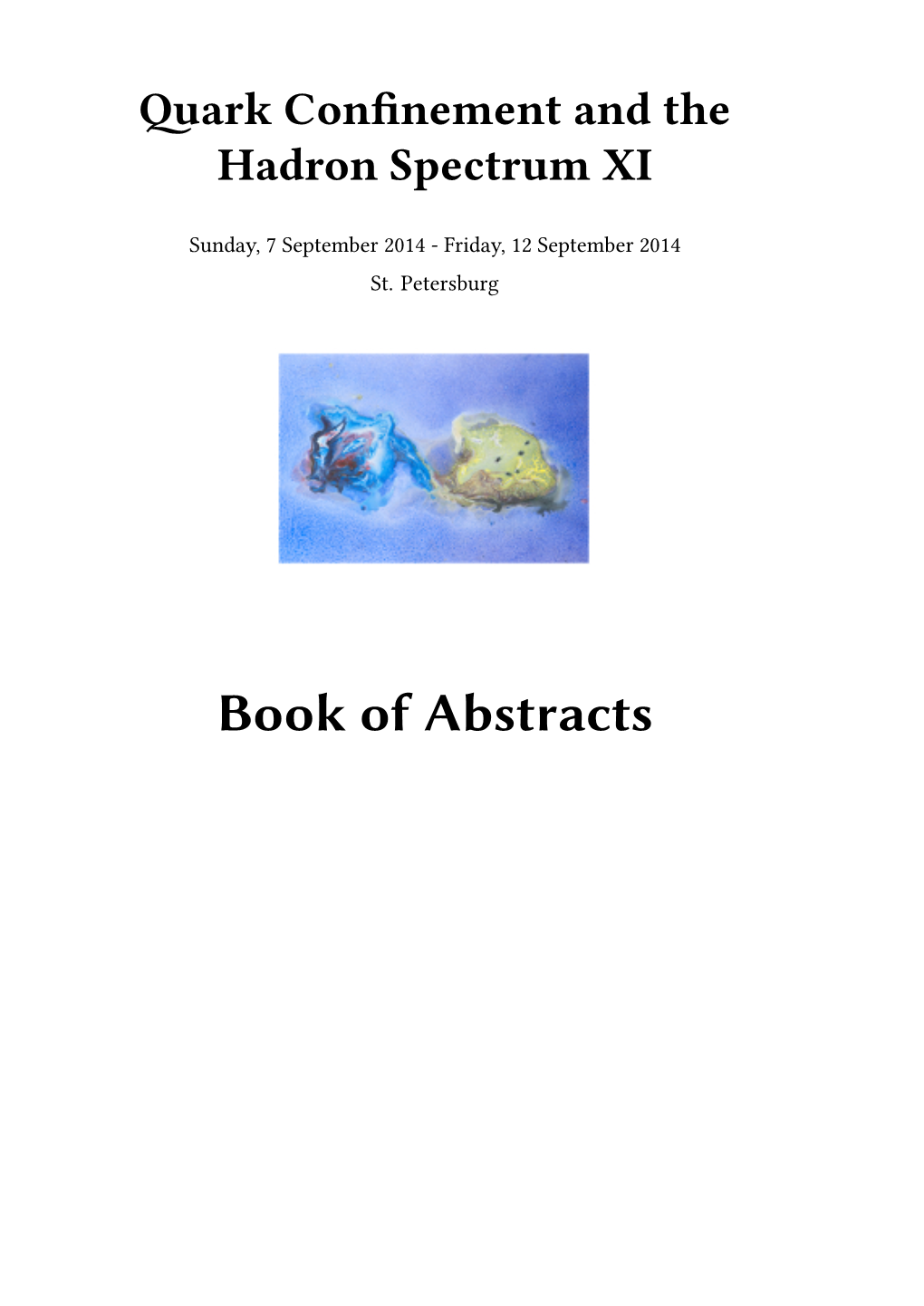 Book of Abstracts Ii Contents