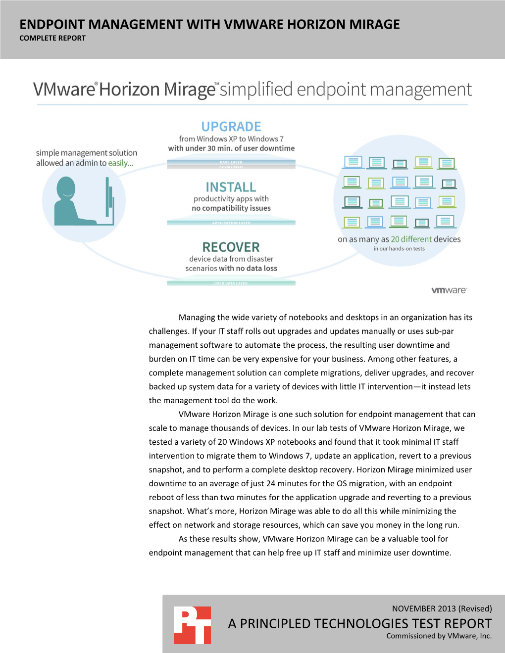 Endpoint Management with Vmware Horizon Mirage Complete Report