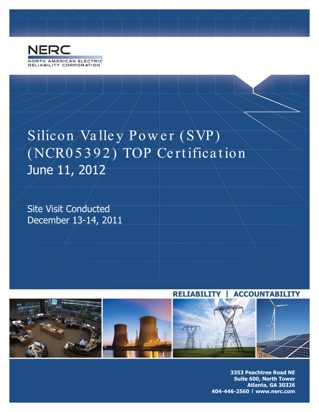 Silicon Valley Power (SVP) (NCR05392) TOP Certification