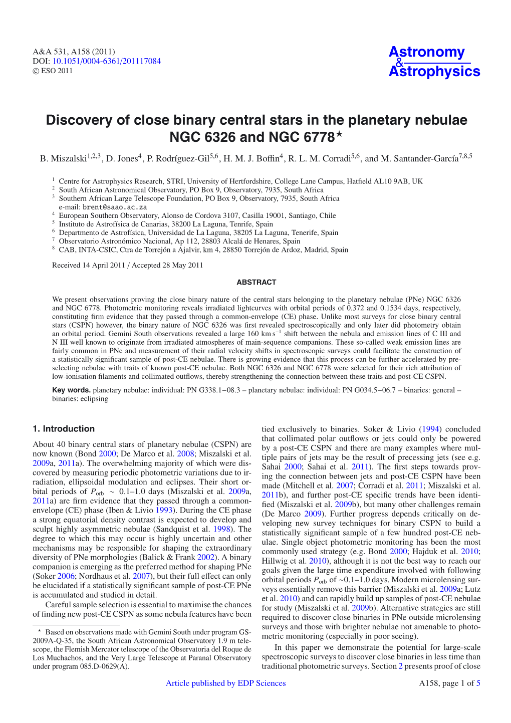 Discovery of Close Binary Central Stars in the Planetary Nebulae NGC 6326 and NGC 6778