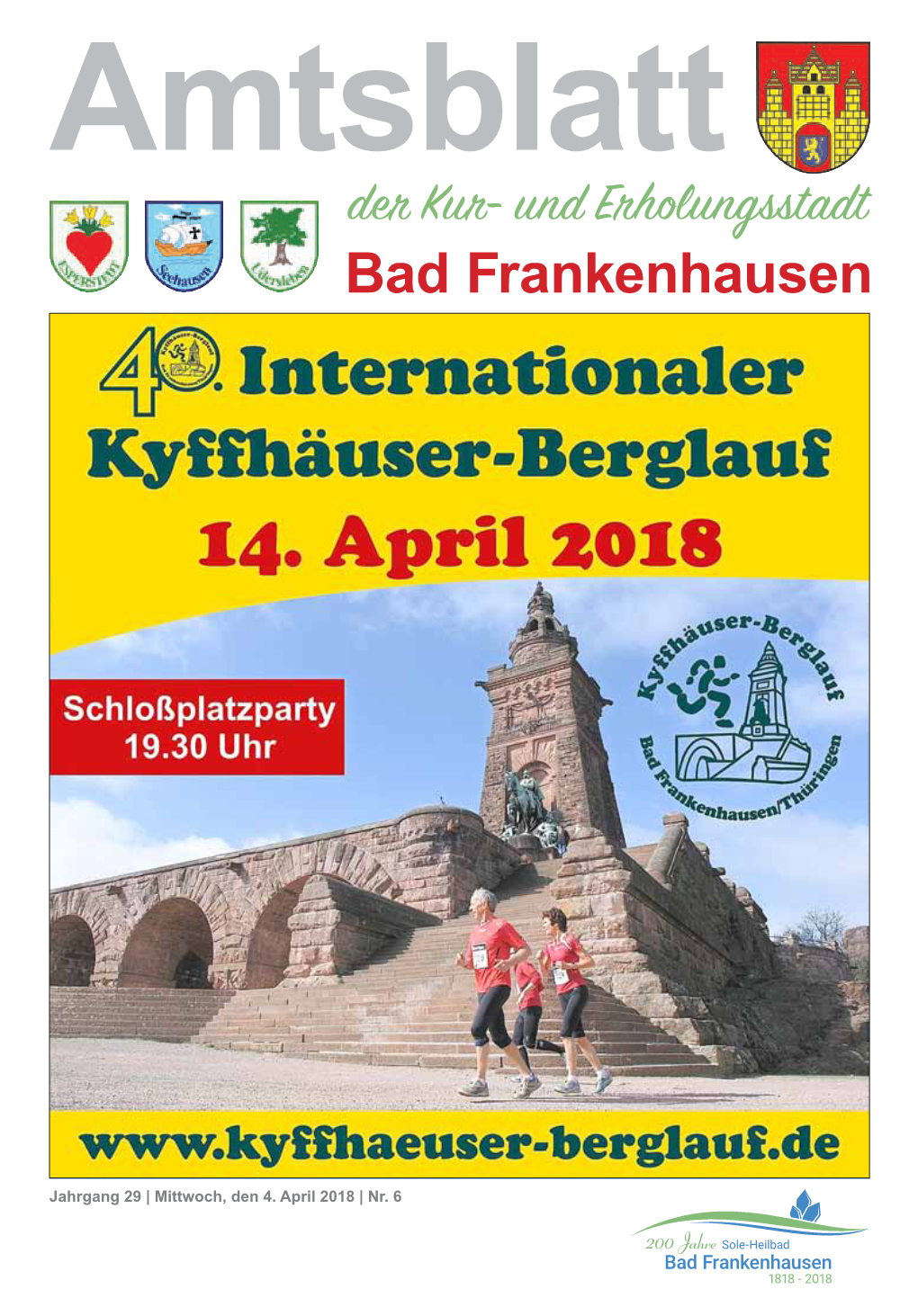 Der Kur- Und Erholungsstadt Bad Frankenhausen