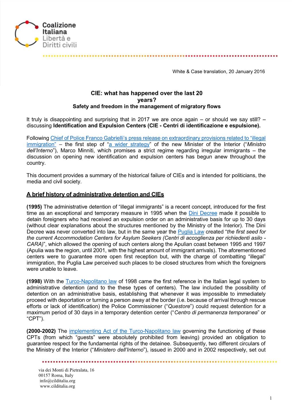 CIE: What Has Happened Over the Last 20 Years? a Brief History Of