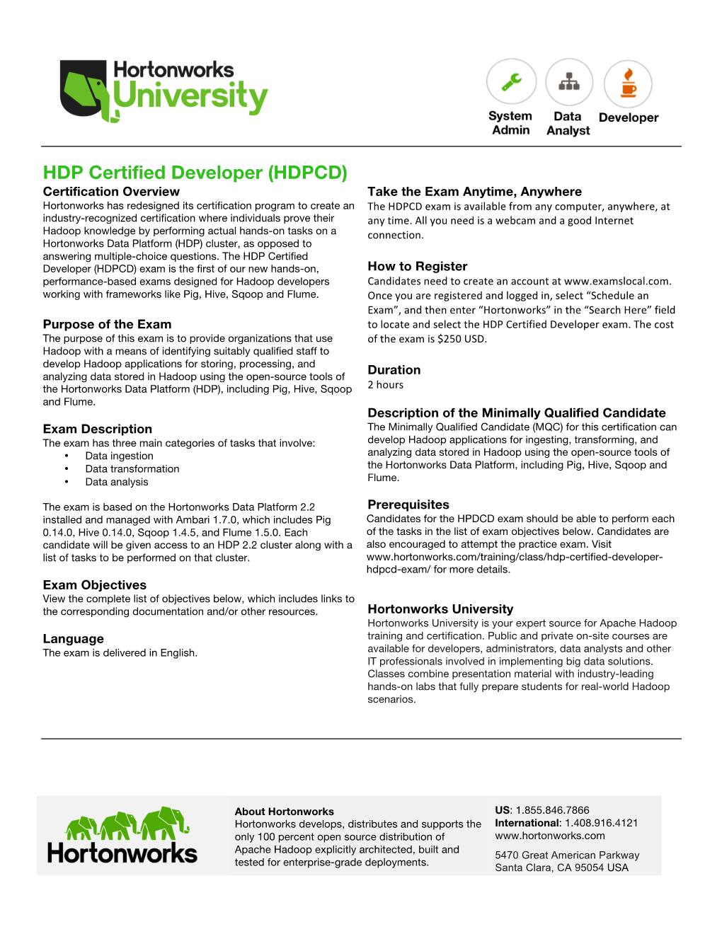 HDP Certified Developer (HDPCD)
