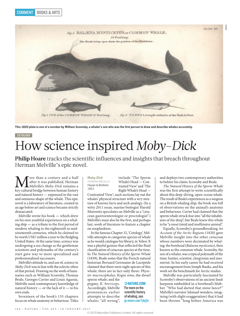 Moby-Dick Philip Hoare Tracks the Scientific Influences and Insights That Breach Throughout Herman Melville’S Epic Novel