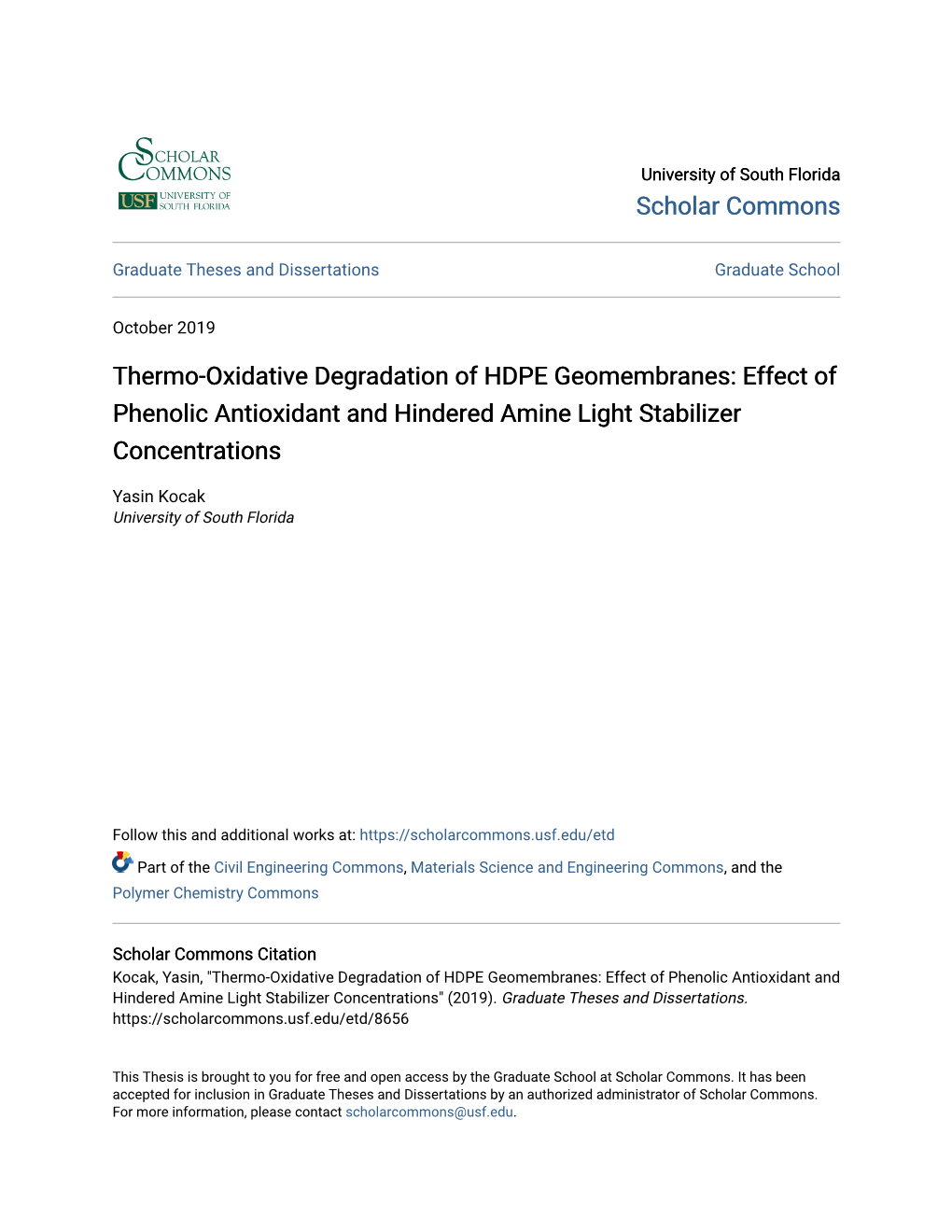 Thermo-Oxidative Degradation of HDPE Geomembranes: Effect of Phenolic Antioxidant and Hindered Amine Light Stabilizer Concentrations