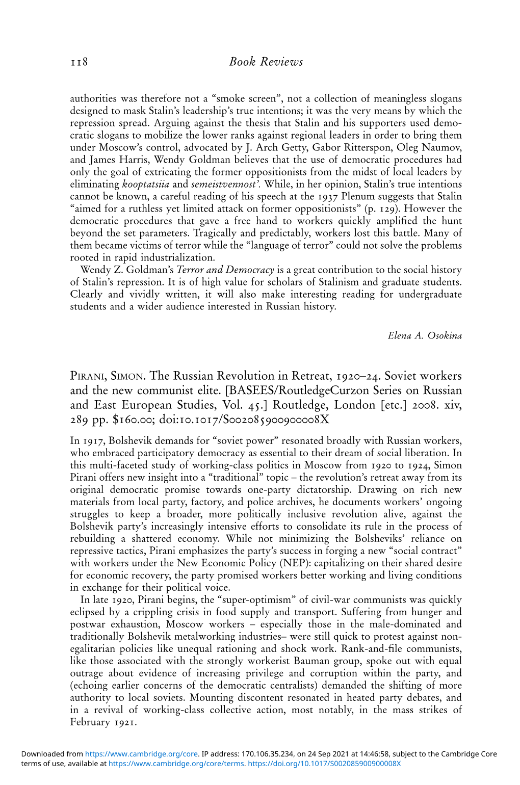 BASEES/Routledgecurzon Series on Russian and East European Studies, Vol