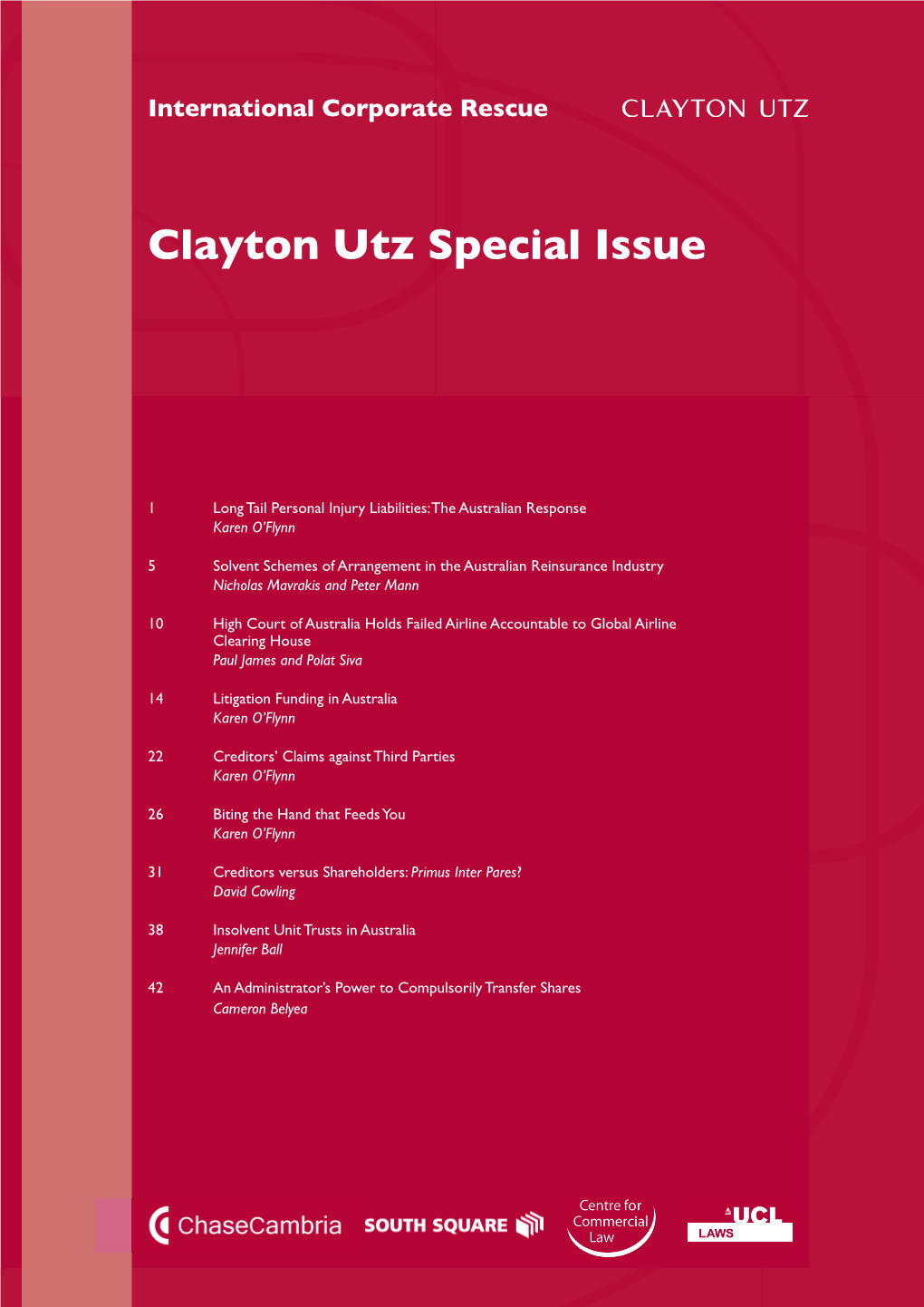 Clayton Utz Special.Indb