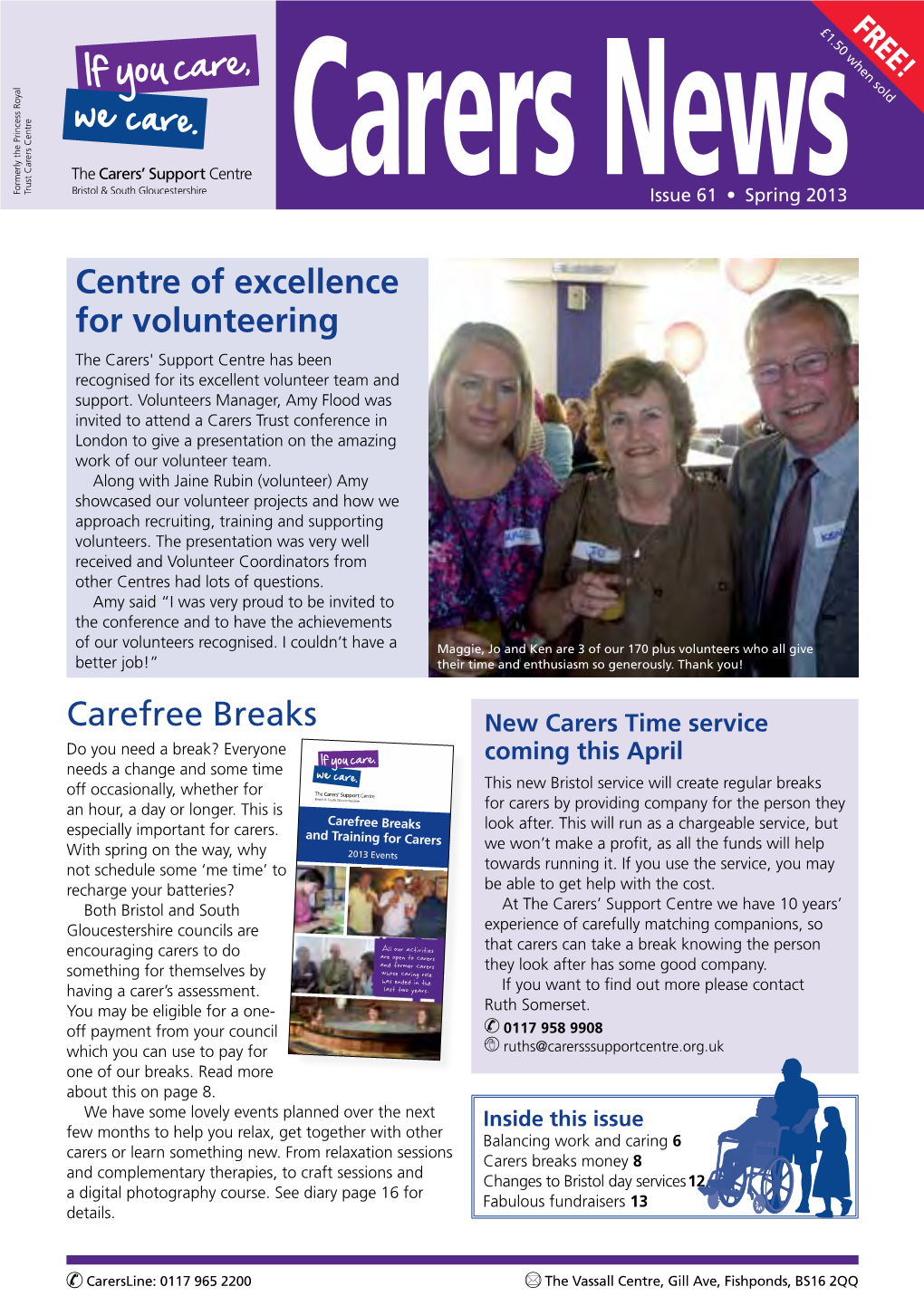 Carefree Breaks Centre of Excellence for Volunteering