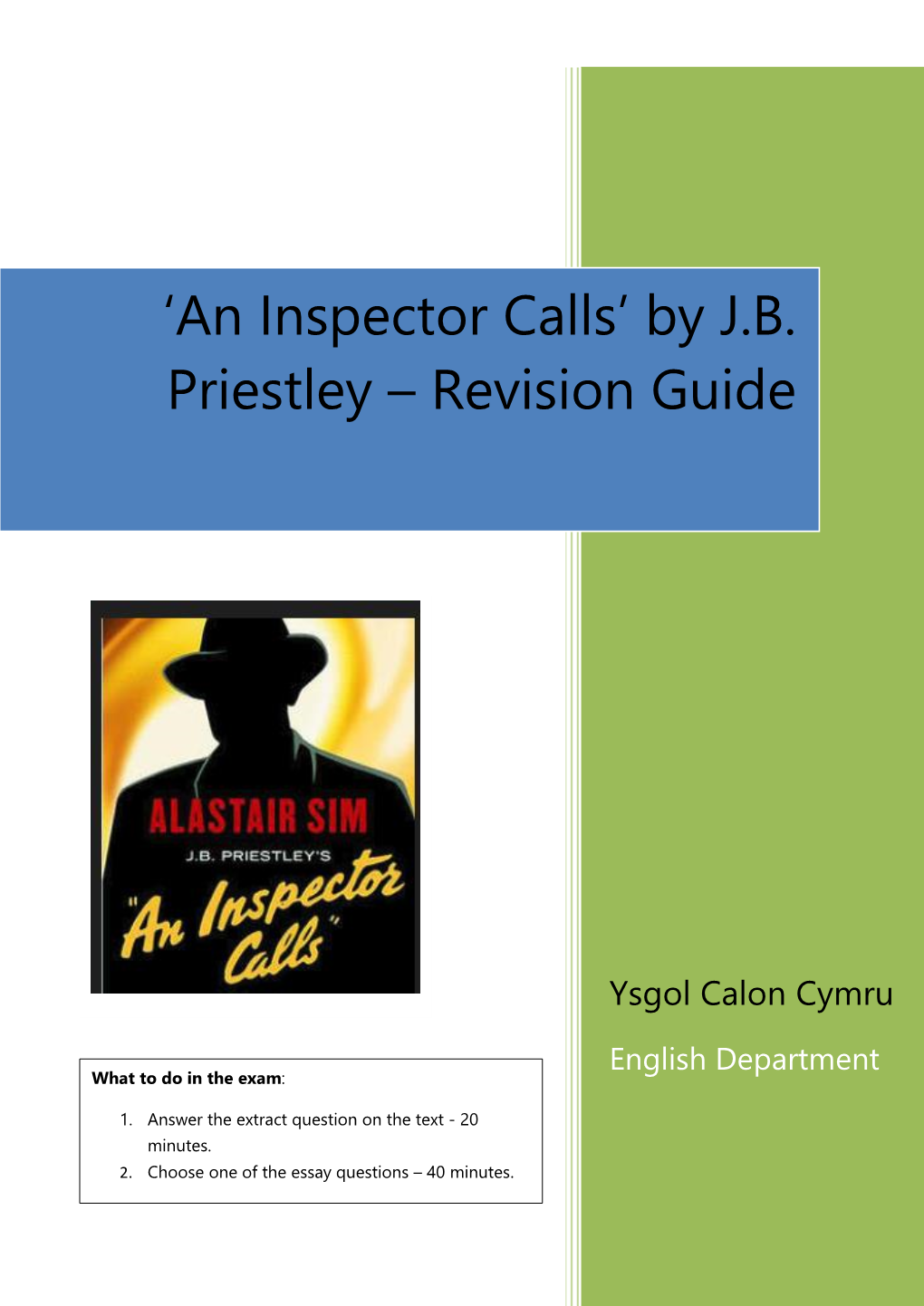 An Inspector Calls’ by J.B
