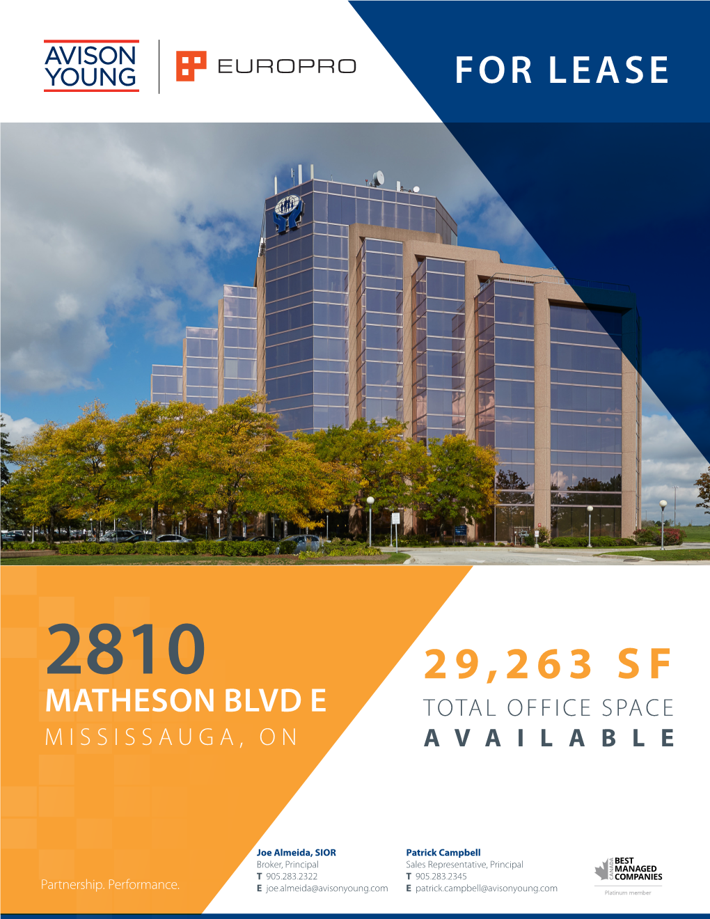 29,263 Sf Matheson Blvd E Total Office Space Mississauga, on Available