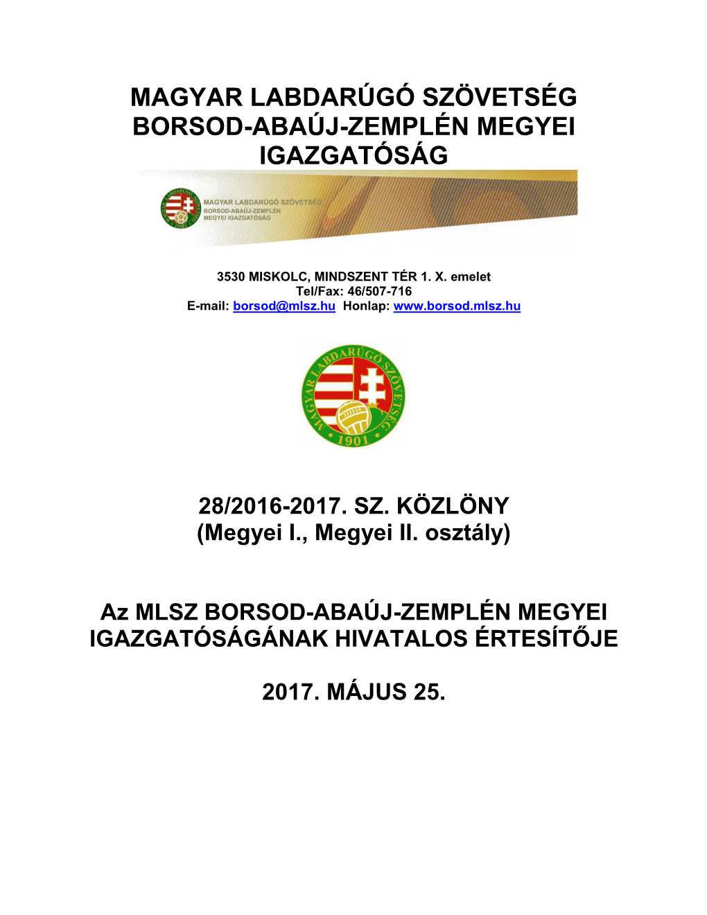 Borsod-Abaúj-Zemplén Megyei Igazgatóság