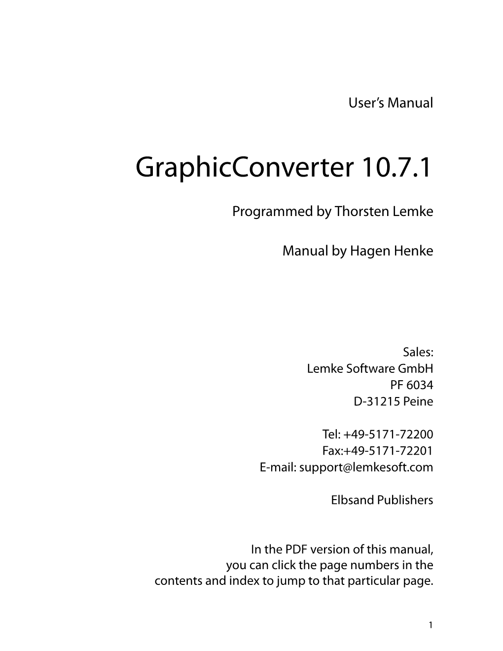 Graphicconverter 10.7.1