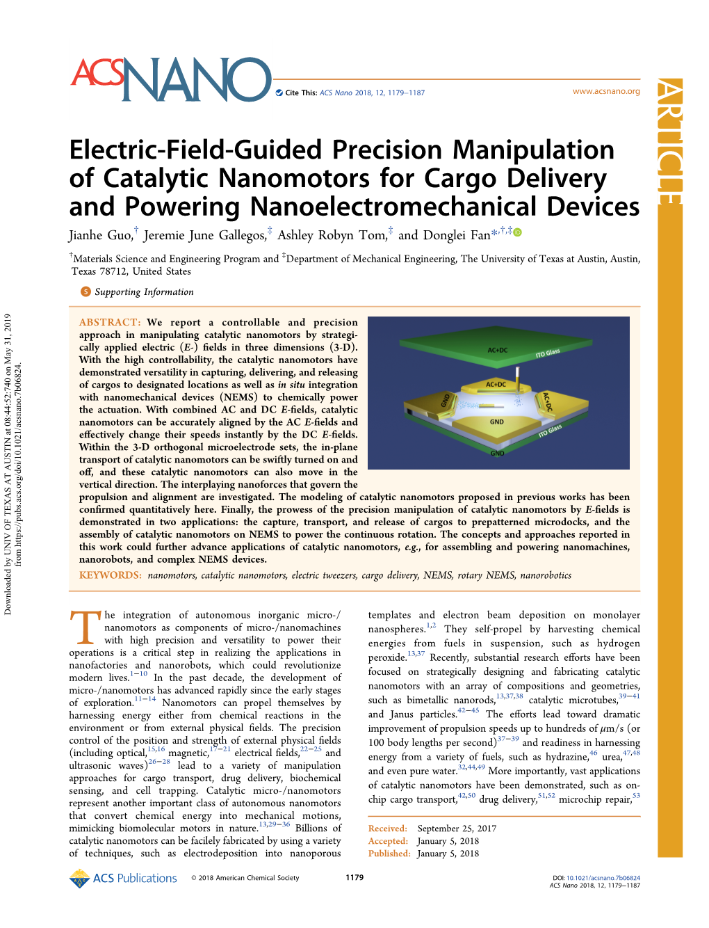 Electric-Field-Guided Precision Manipulation of Catalytic