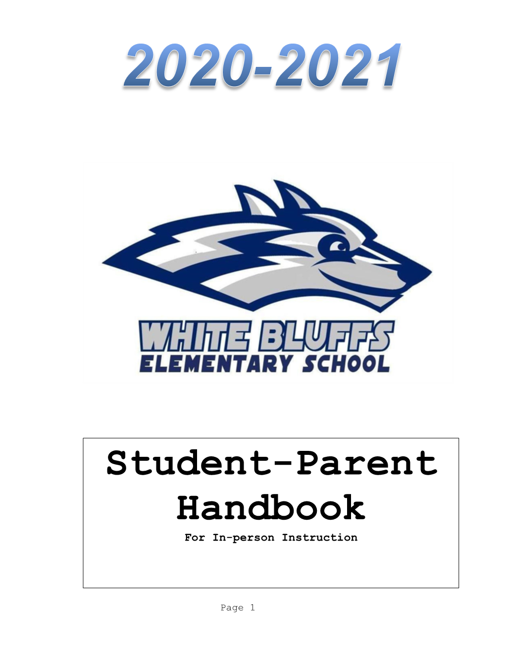 Student-Parent Handbook