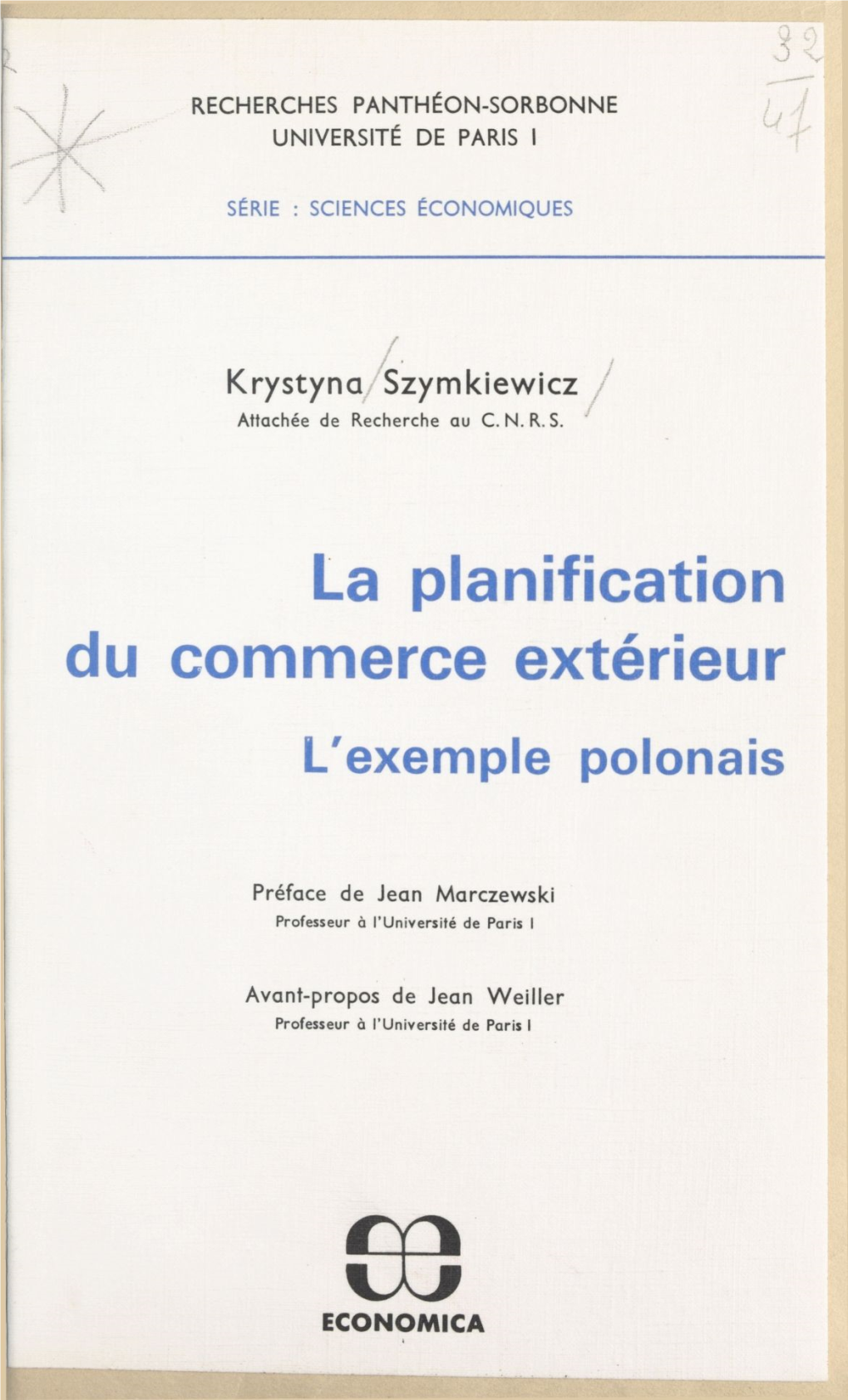 La Planification Du Commerce Extérieur : L'exemple Polonais