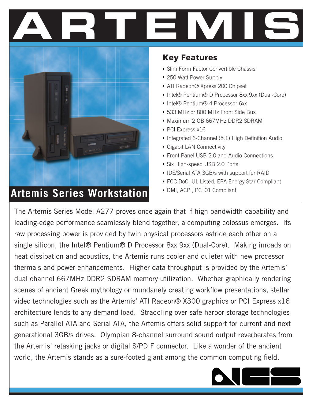 NCS Artemis Series Slim Form Factor PC