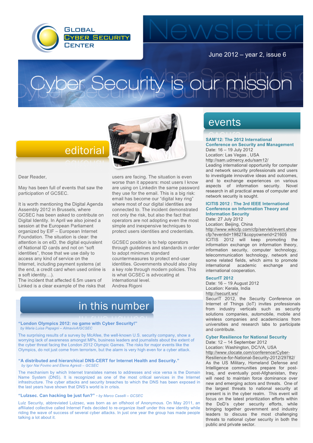 Newsletter June 2012