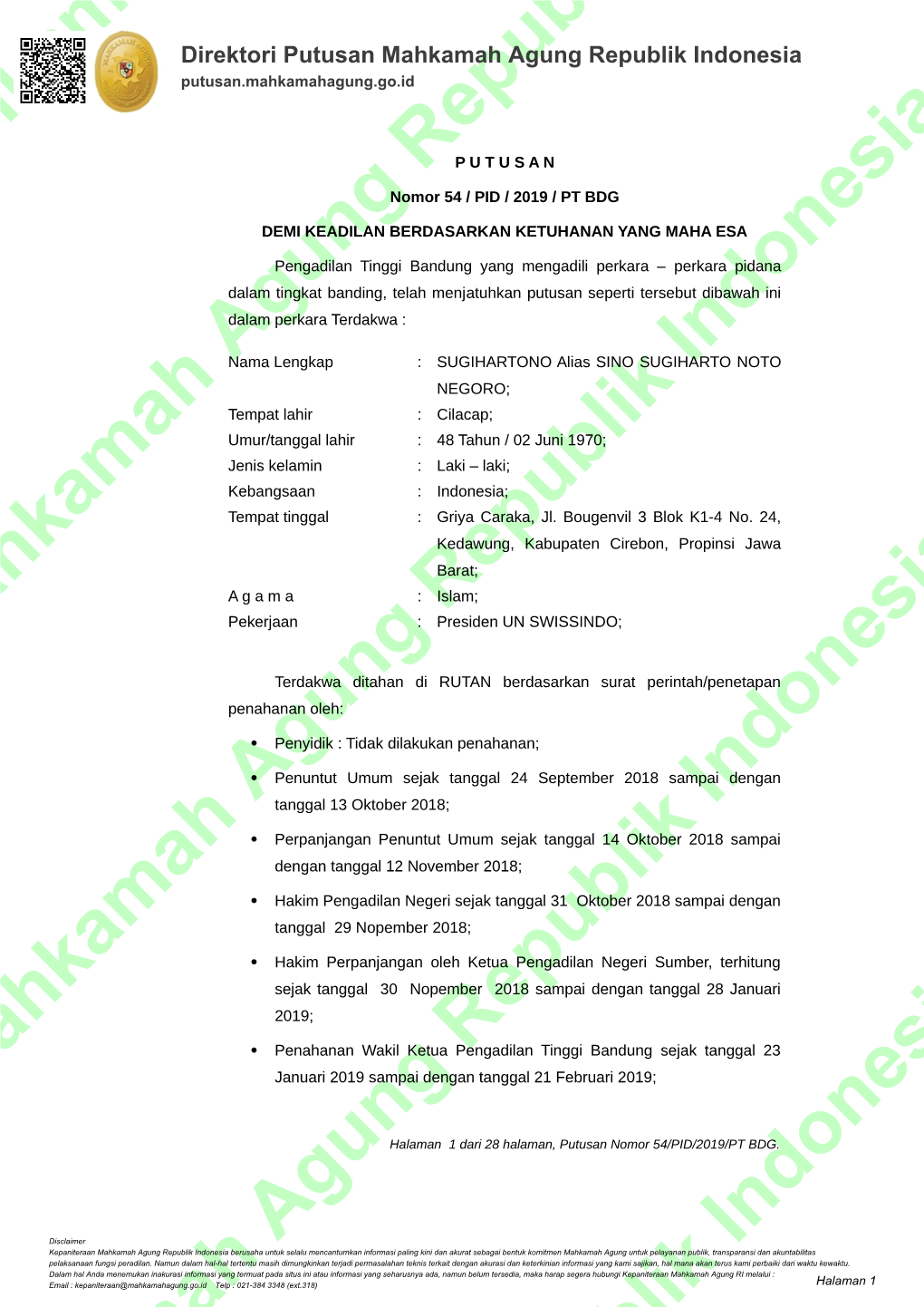 Mahkamah Agu Mahkamah Agung Republik Indo Mahkamah Agung