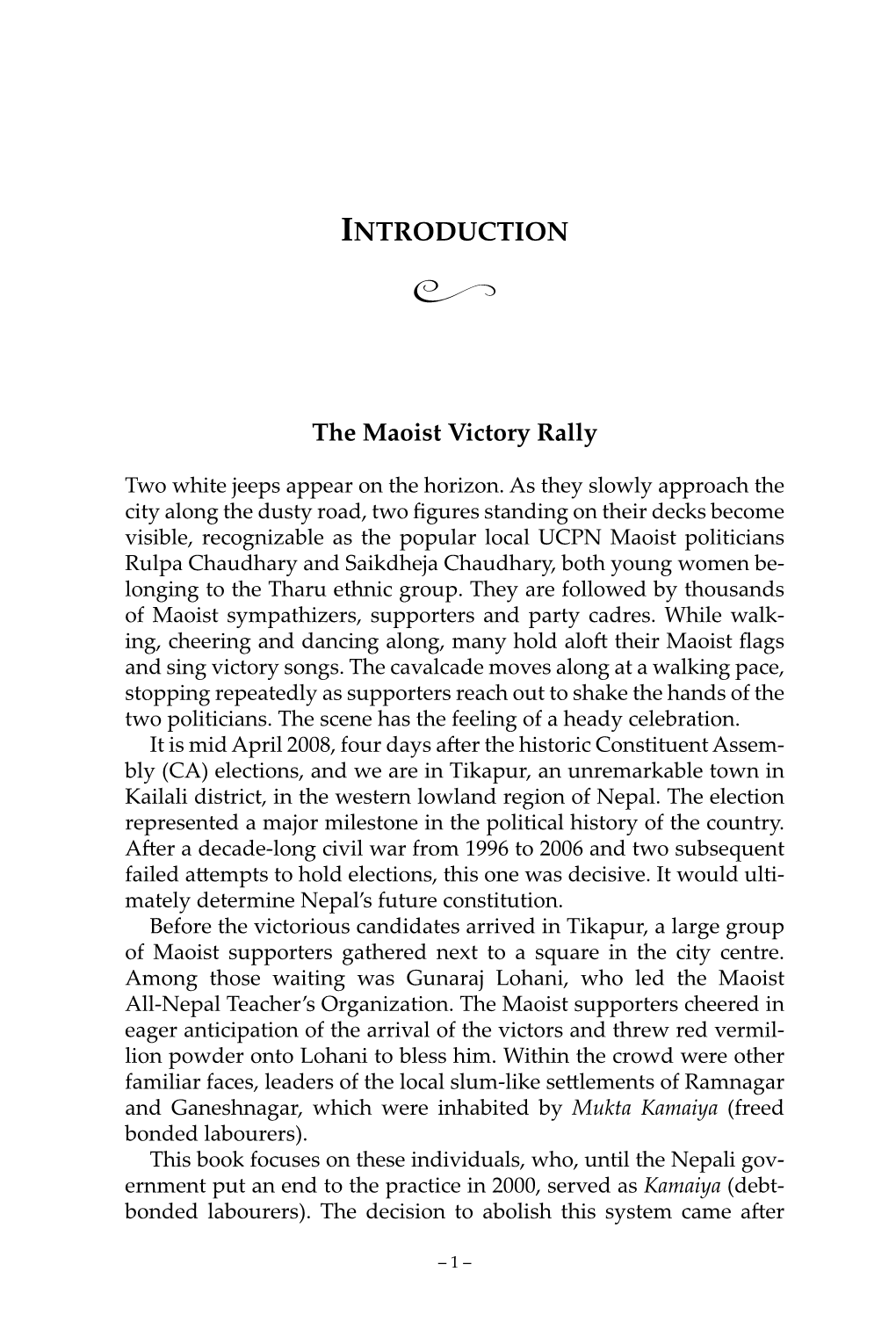 Introduction: the Maoist Victory Rally