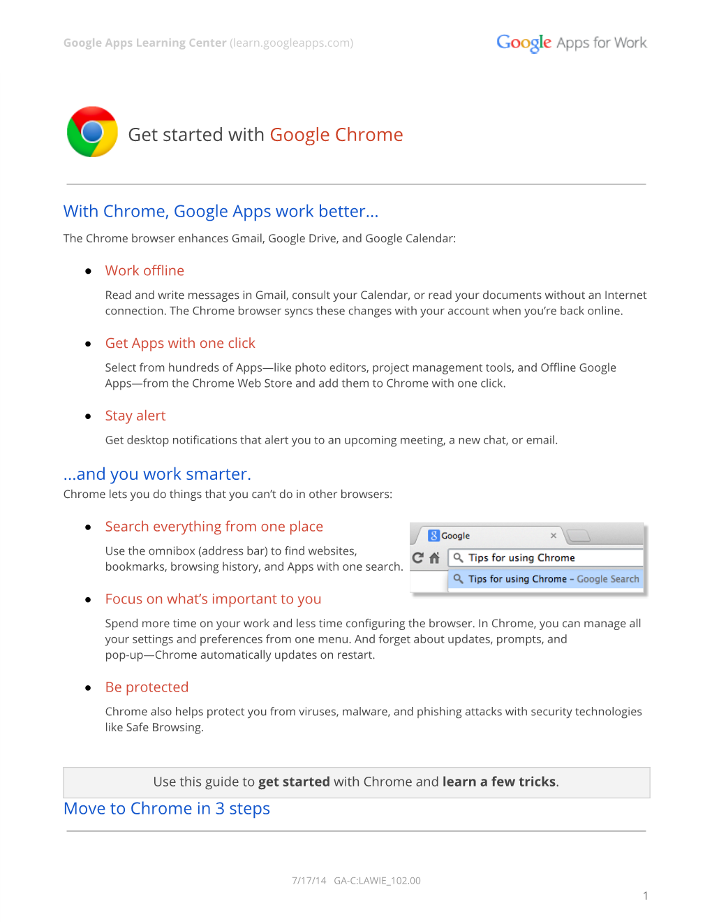 Get Started with Google Chrome