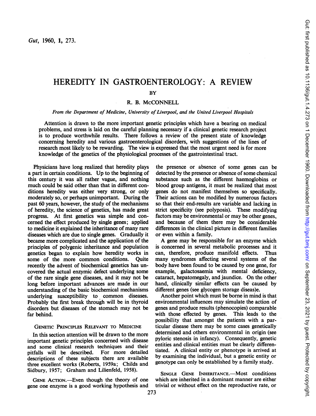 Heredity in Gastroenterology: a Review by R