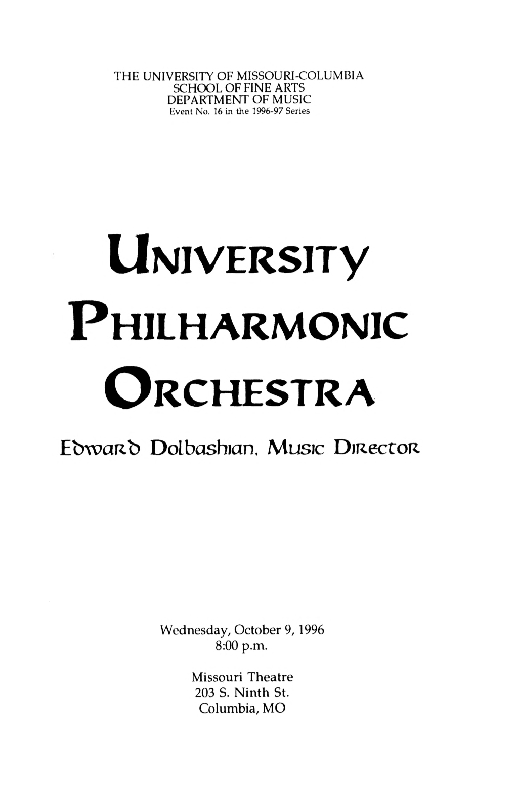 University Philharmonic Orchestra