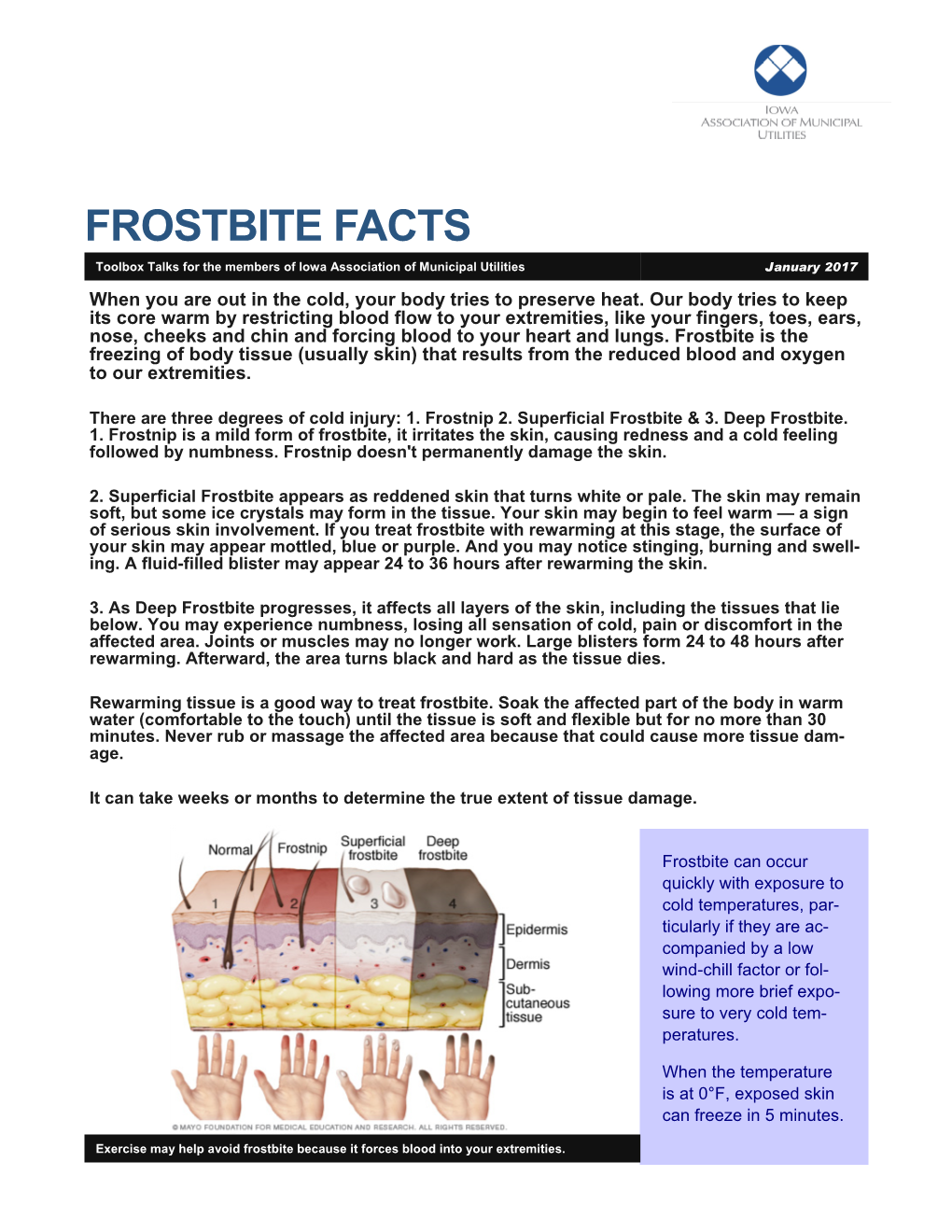 Frostbite Facts