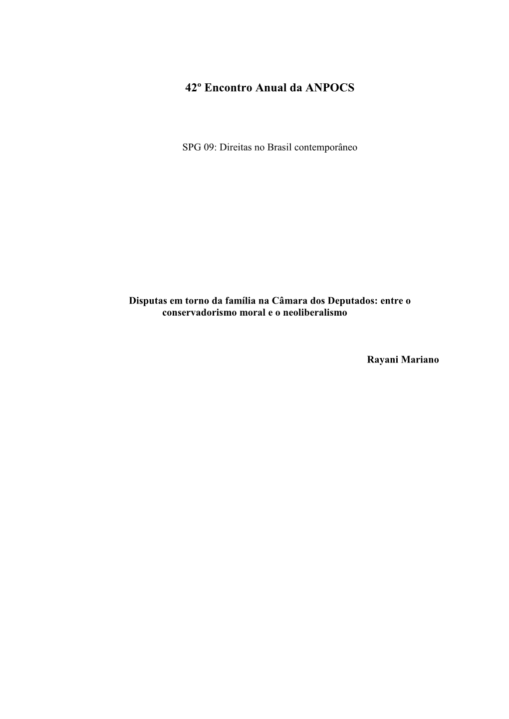 Pdf Disputas Em Torno Da Família Na Câmara Dos Deputados