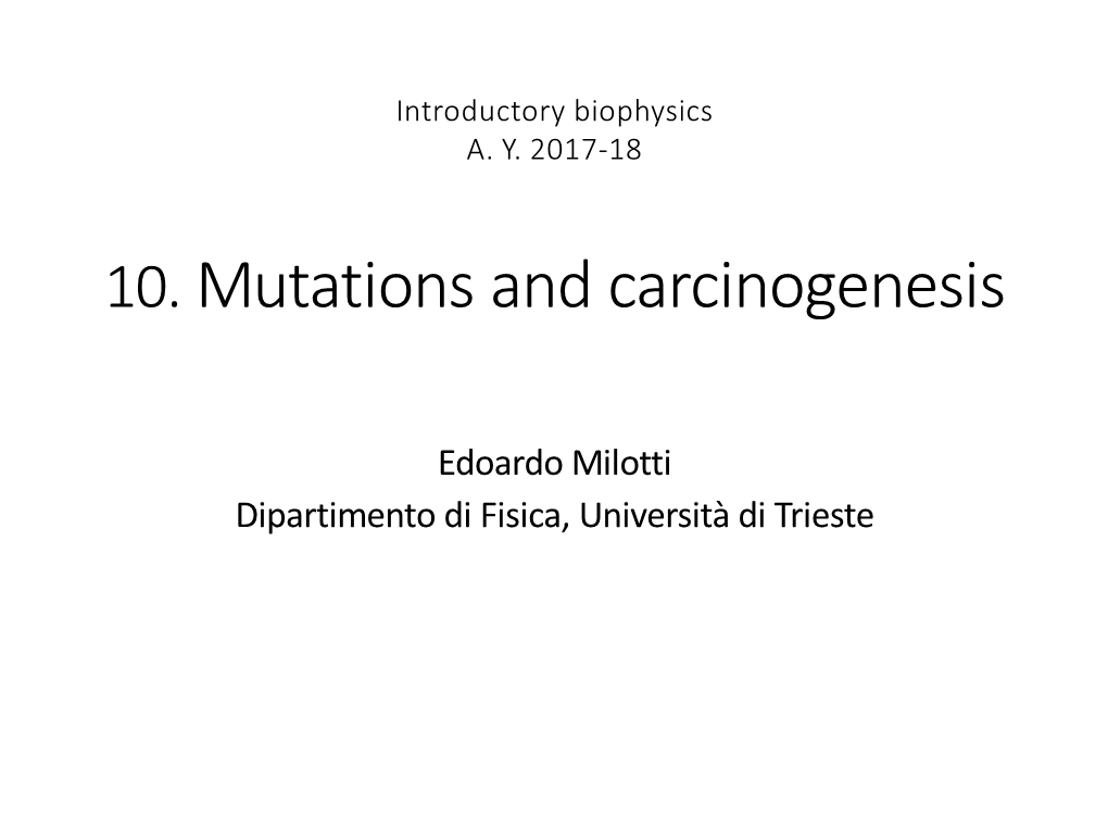 10 Mutations in the P53 Gene, Changing in Cell Cycle Regulation and Apoptosis