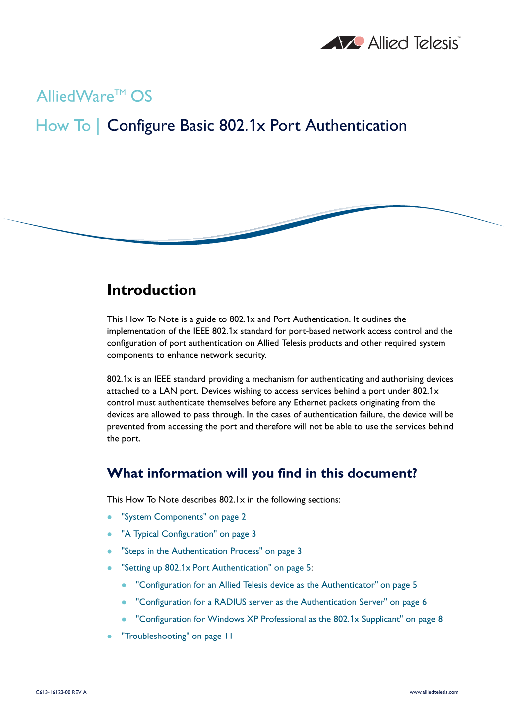 How to Configure Basic 802.1X Port Authentication
