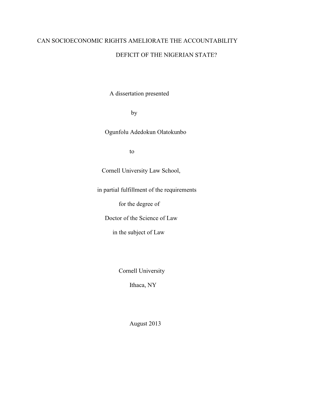 Can Socioeconomic Rights Ameliorate the Accountability