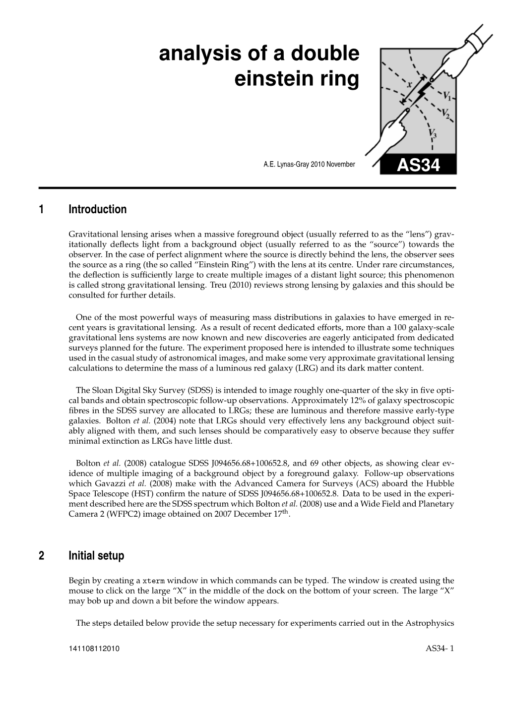 Analysis of a Double Einstein Ring